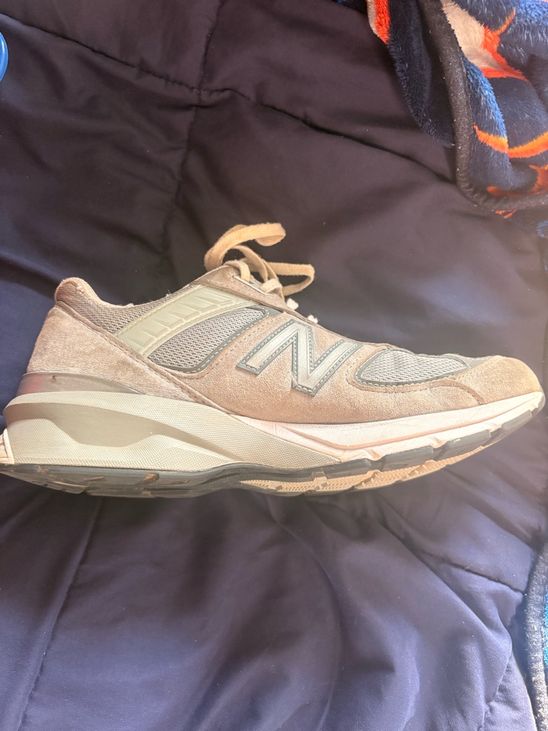 New Balance 990v5 Men's Tan Suede Athletic Sneakers